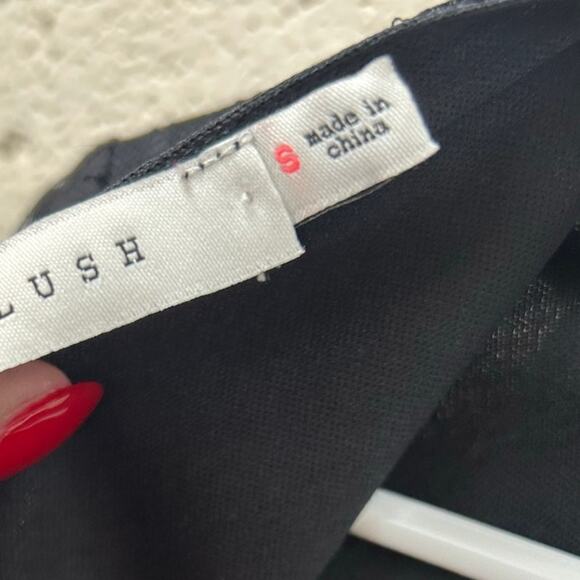 Lush Black Lace Top size S - Picture 6 of 8